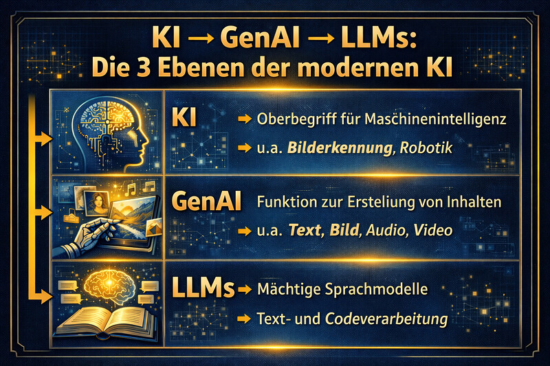 Ki Genai Llms 3 Ebenen Modernen Ki