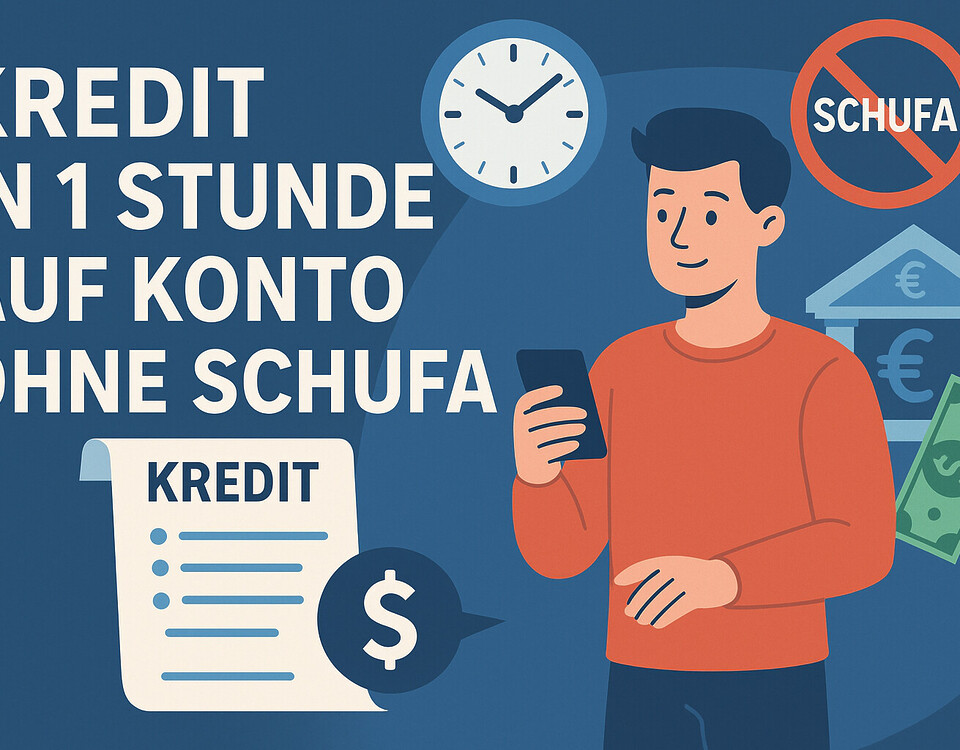 Kredit In 1 Stunde Auf Konto Ohne Schufa