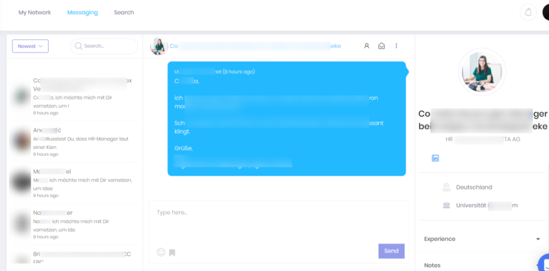 Linkedin Marketing We Connect Nachrichten Messaging