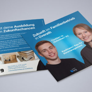 Tischlerei Berg Referenz 7 Druck Print Flyer