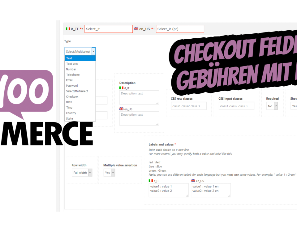 Woocommerce Checkout Felder Gebuehren Rabatte Logik