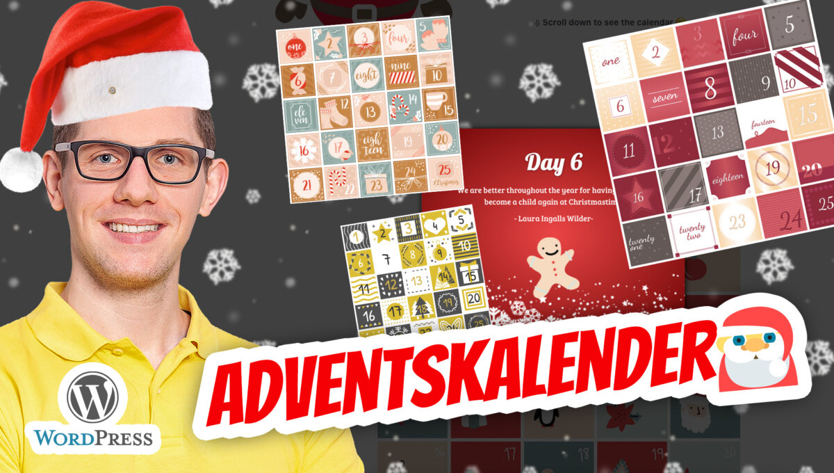 Wordpress Adventskalender Woocommerce Weihnachten Nikolaus Kalender Schnee