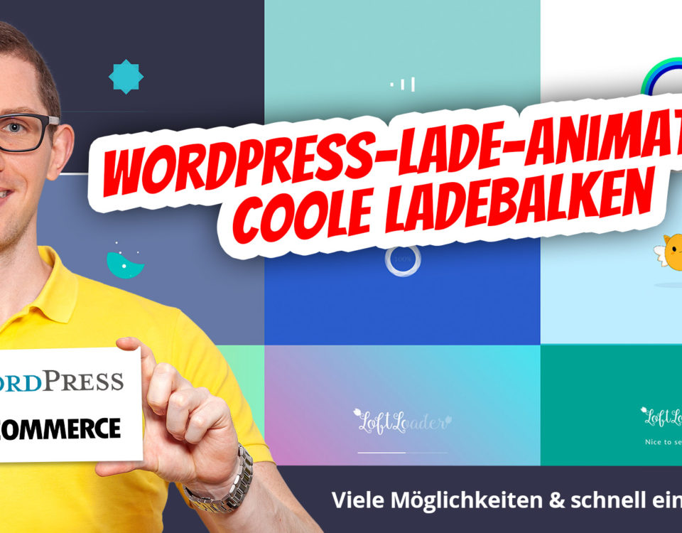 Wordpress Ladebalken Ladezeit Animation Loading