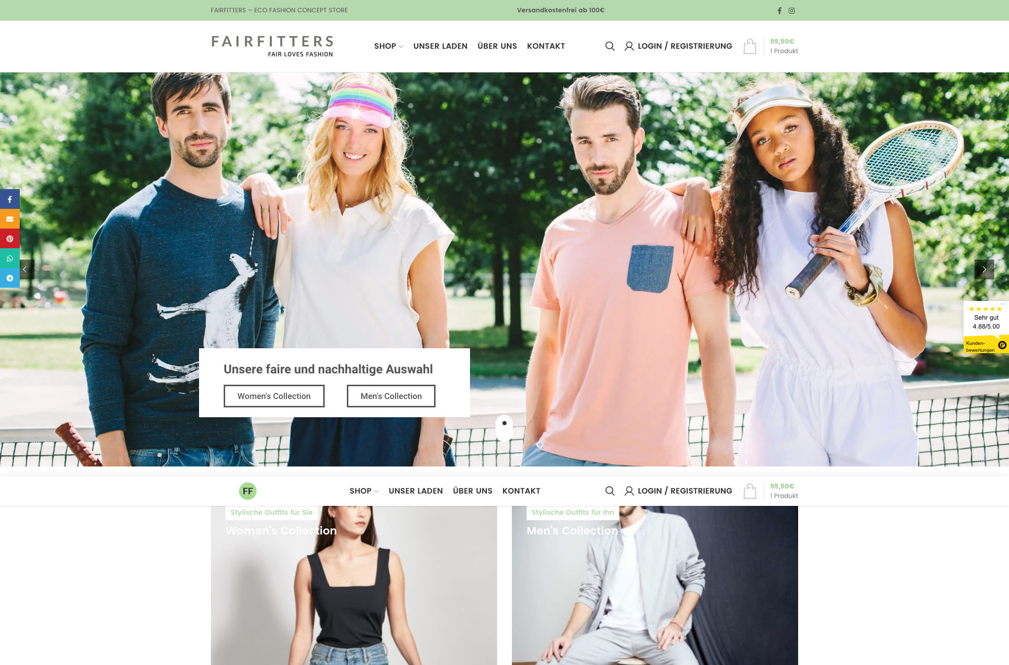 Fairfitters Online Shop Webshop Woocommerce Wordpress Agentur Koeln Marketingagentur