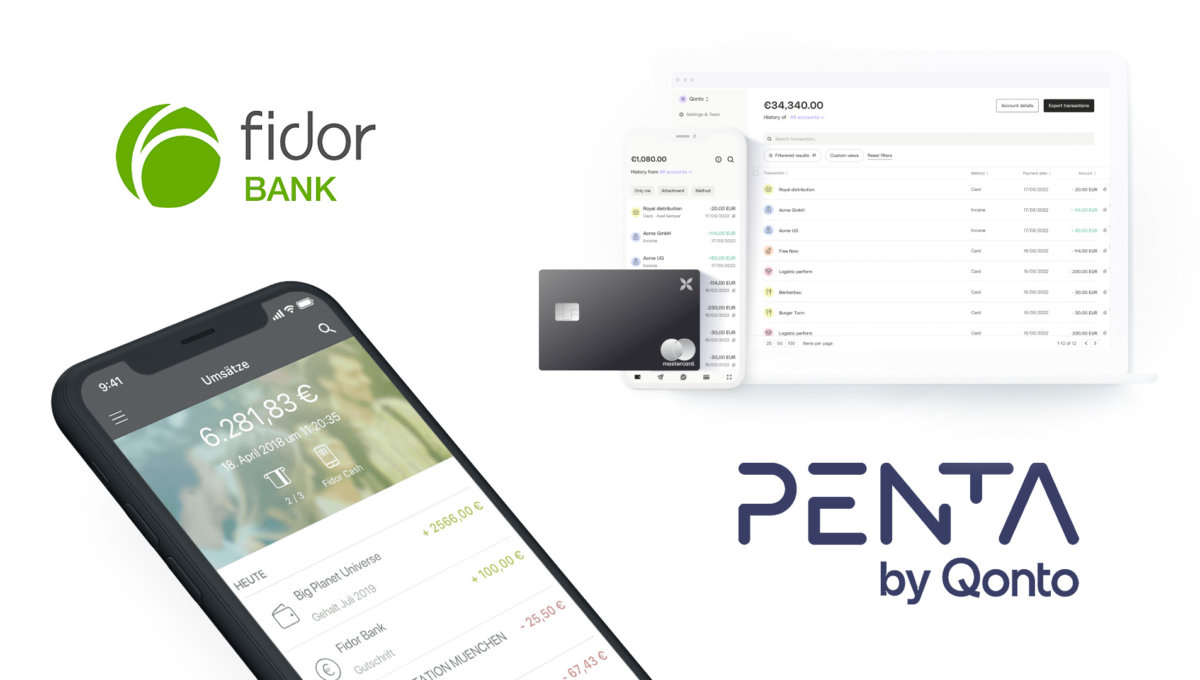 Fidor Bank Alternative Konto Penta Qonto Firmenkonto Business Konto B2b