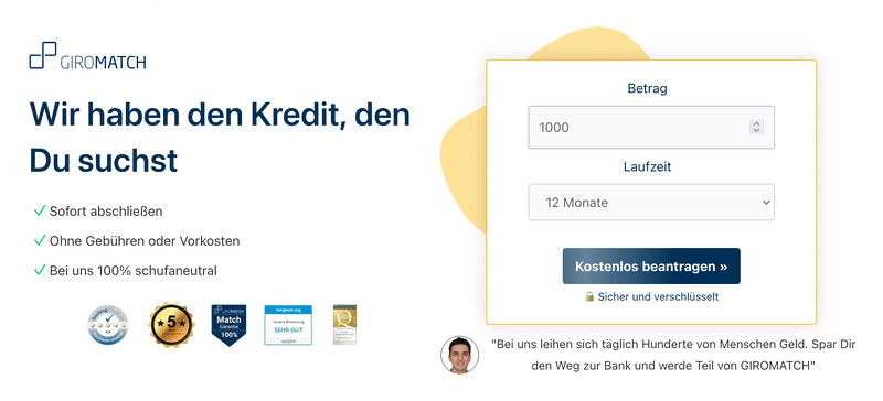 Giromatch Kredit Vergleich Kredit Anfrage Giromatch Kredit Vergleich Kredit Anfrage