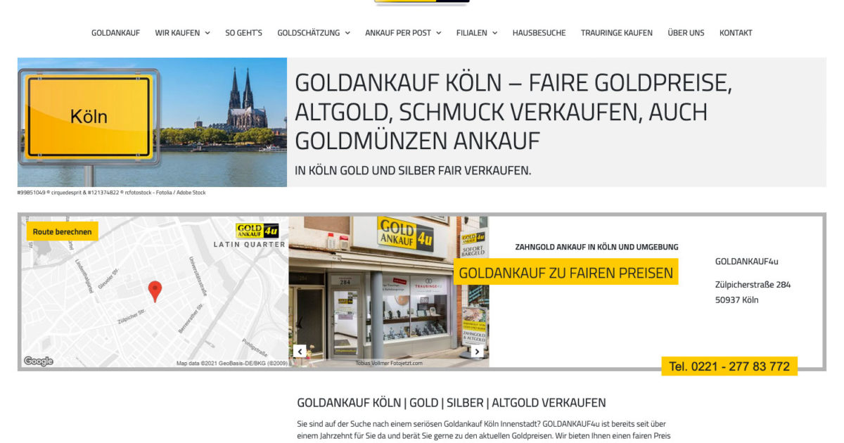 Goldankauf Koeln Goldhandel Goldankauf4u