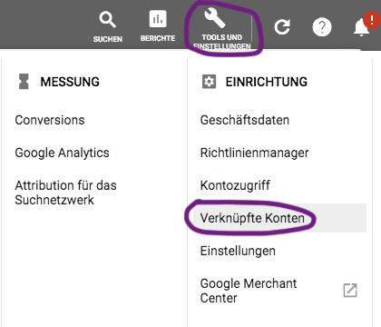 Google Ads Websitemesswerte Importieren 2