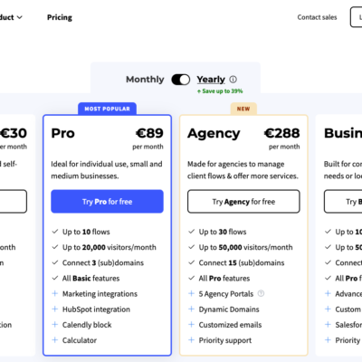 Heyflow Preis Kosten Vergleich Multi Step Formulare