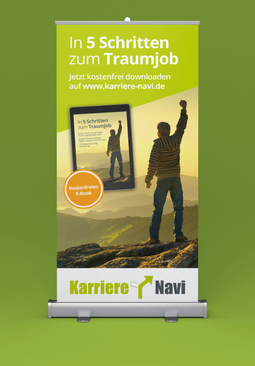 Karriere Navi Referenz 1 Print Druck Roll Up