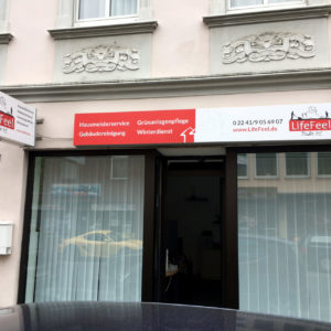 Leuchtreklame Aufkleber Aussenwerbung Laden Werbetechnik Druckerei Beklebung Leuchtwerbung Druck