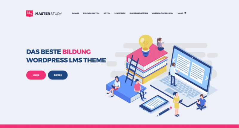 Masterstudy Theme WordPress Elearning Digital Online Lernen Kurse Webinare