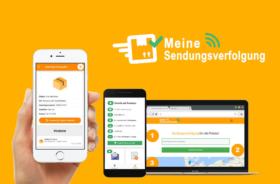 Meine Sendungsverfolgung Online App Alle Pakete Dhl Dpd Gls Hermes Tnt Ups Einschreiben China Post