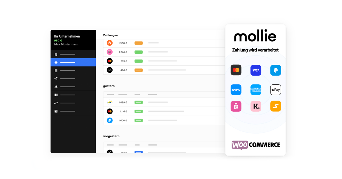 Mollie Zahlungssystem Zahlungsmethoden Woocommerce Wordpress Zahlungsanbieter Plugin