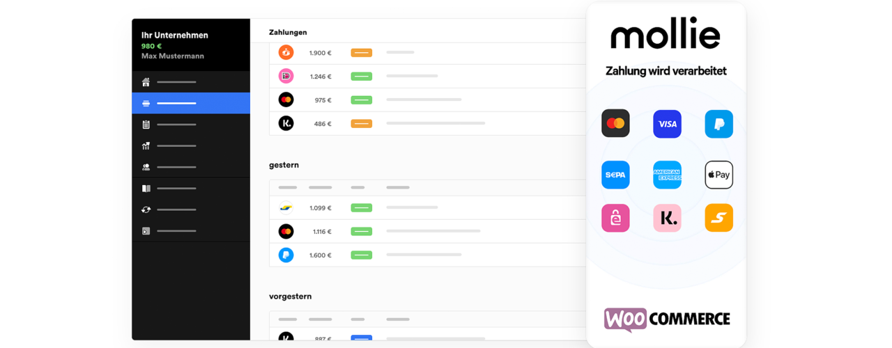 Mollie Zahlungssystem Zahlungsmethoden Woocommerce Wordpress Zahlungsanbieter Plugin