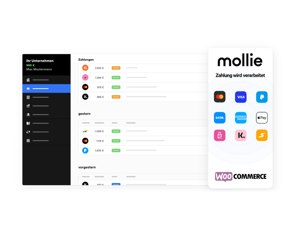 Mollie Zahlungssystem Zahlungsmethoden Woocommerce Wordpress Zahlungsanbieter Plugin