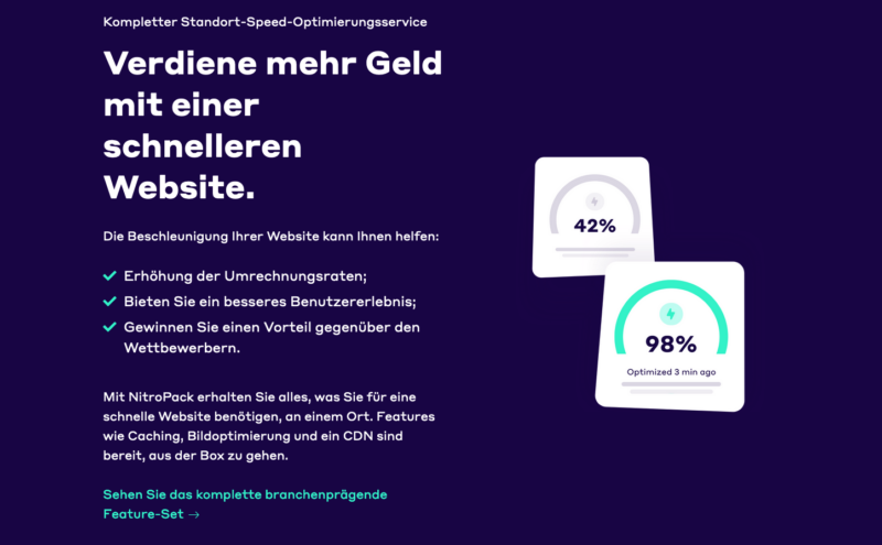 Nitropack Page Speed Optimierung Caching Performance Ladezeit Schnelligkeit