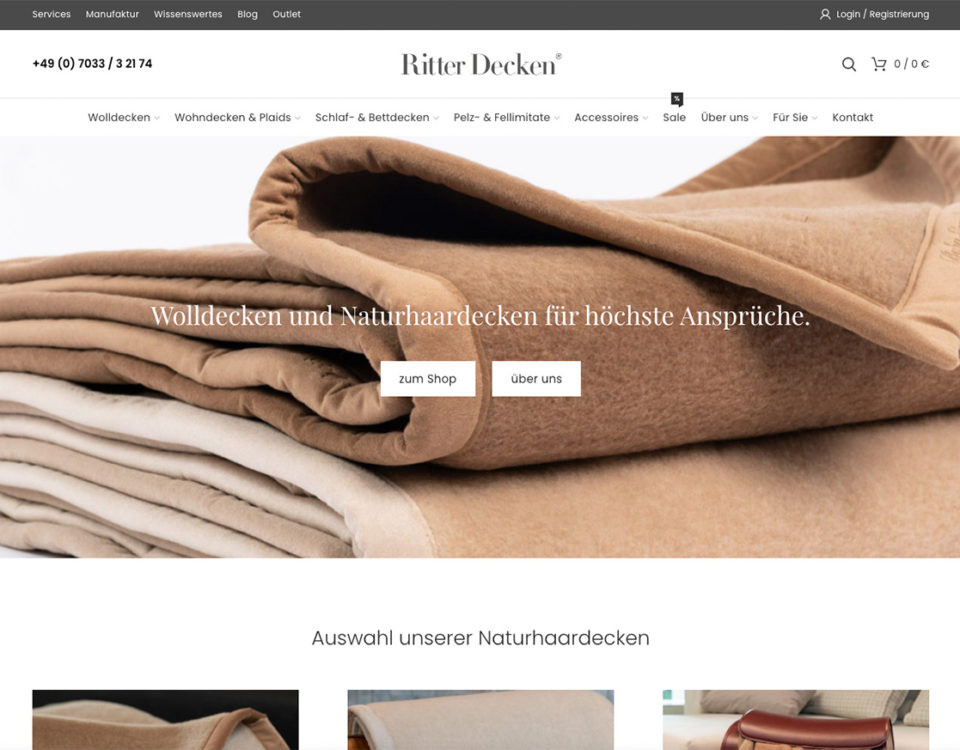 Ritter Decken Naturhaardecken Shop Online Kaufen