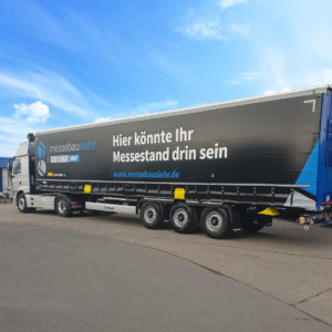 Siehr Messebau Lkw Beschrifung Beklebung Aufkleber Lkw Plane