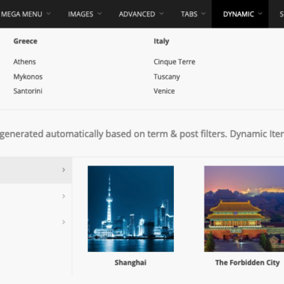 Uber Mega Menue WordPress Navigation Mega Hauptmenue Header Bilder