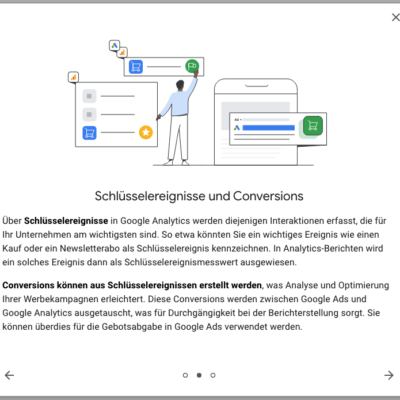 Umstellung Google Analytics Conversions Schluesselereignisse Ga4