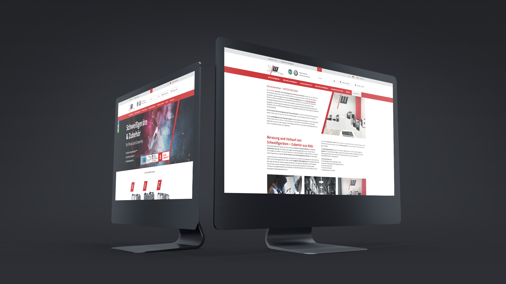 Vector Welding Referenz 1 Webdesign