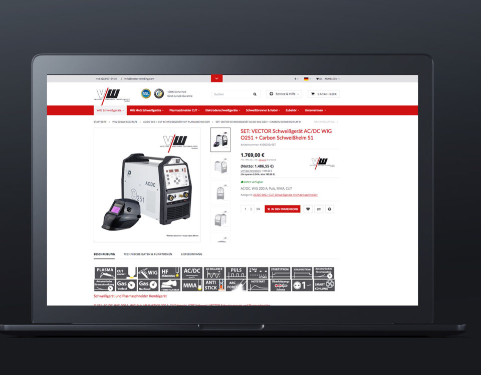 Vector Welding Referenz 2 Webdesign