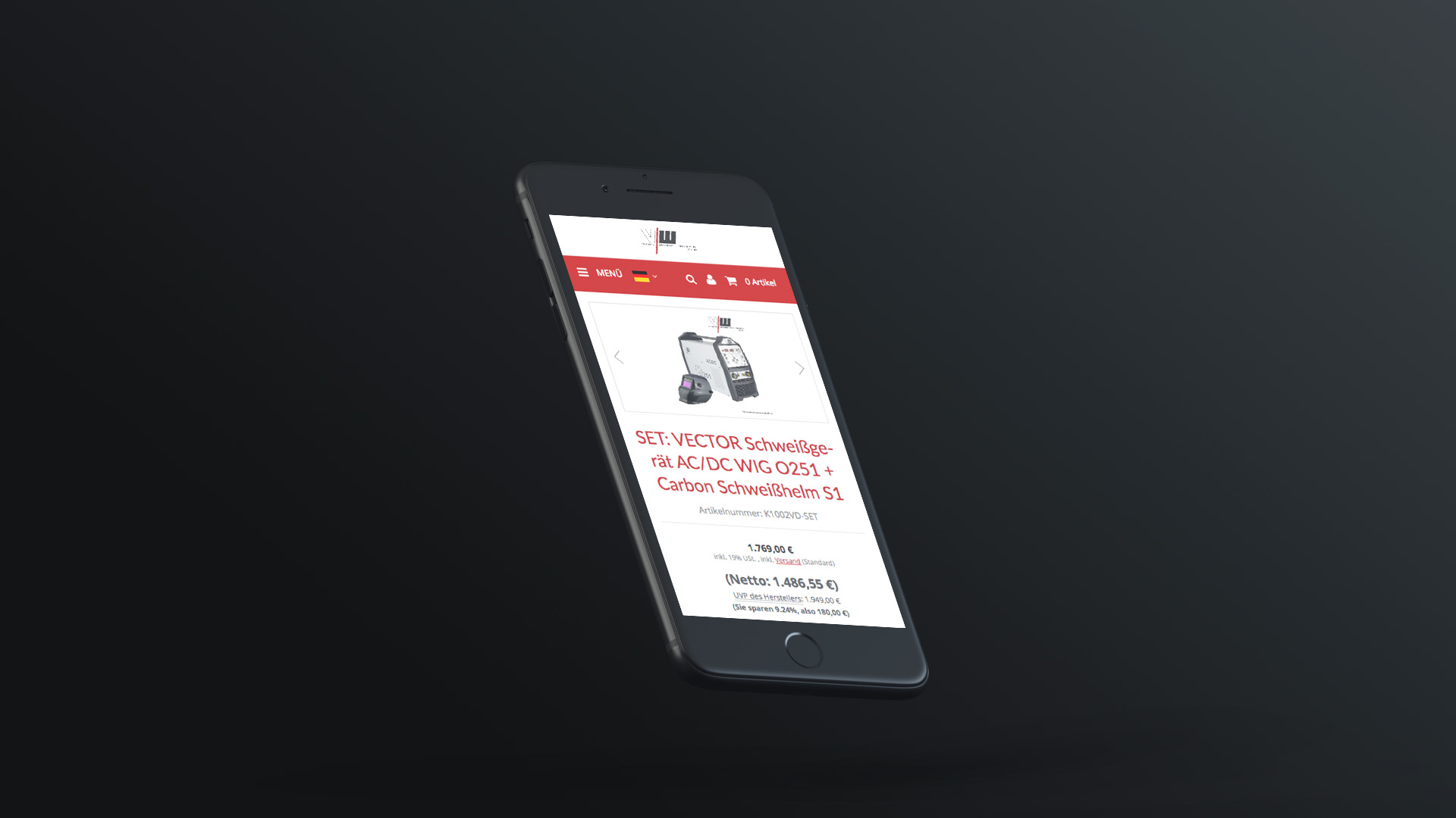 Vector Welding Referenz 4 Mobile Responsive Webdesign