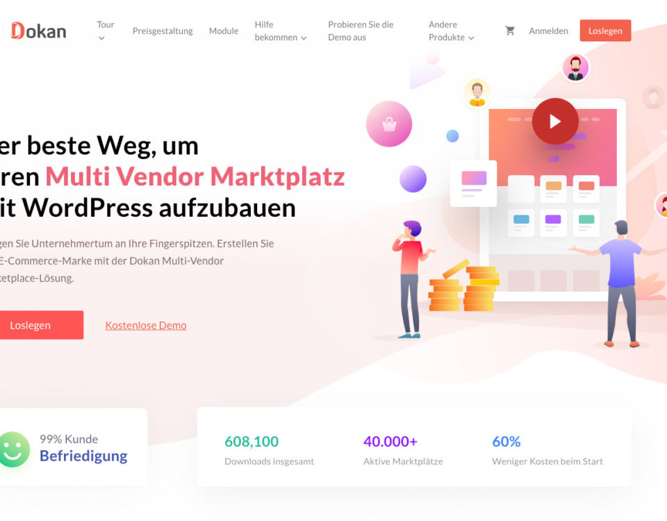 Woocommerce Dokan Multi Vendor Marktplatz Deutsch Haendlershop