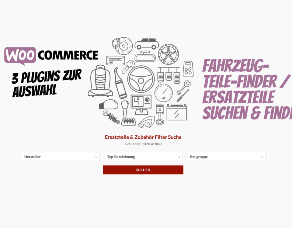 Woocommerce Fahrzeugteile Finder Ersatzteile Suchen Finden