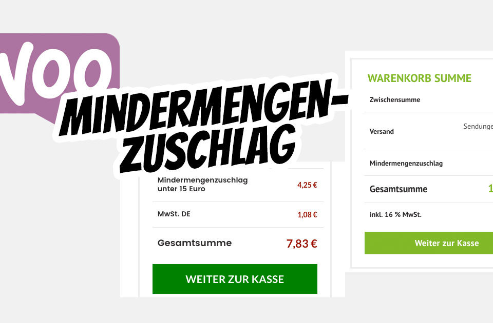 Woocommerce Mindermengenzuschlag Gebuehr Mindestmenge Mindestbetrag Mindestabnahme