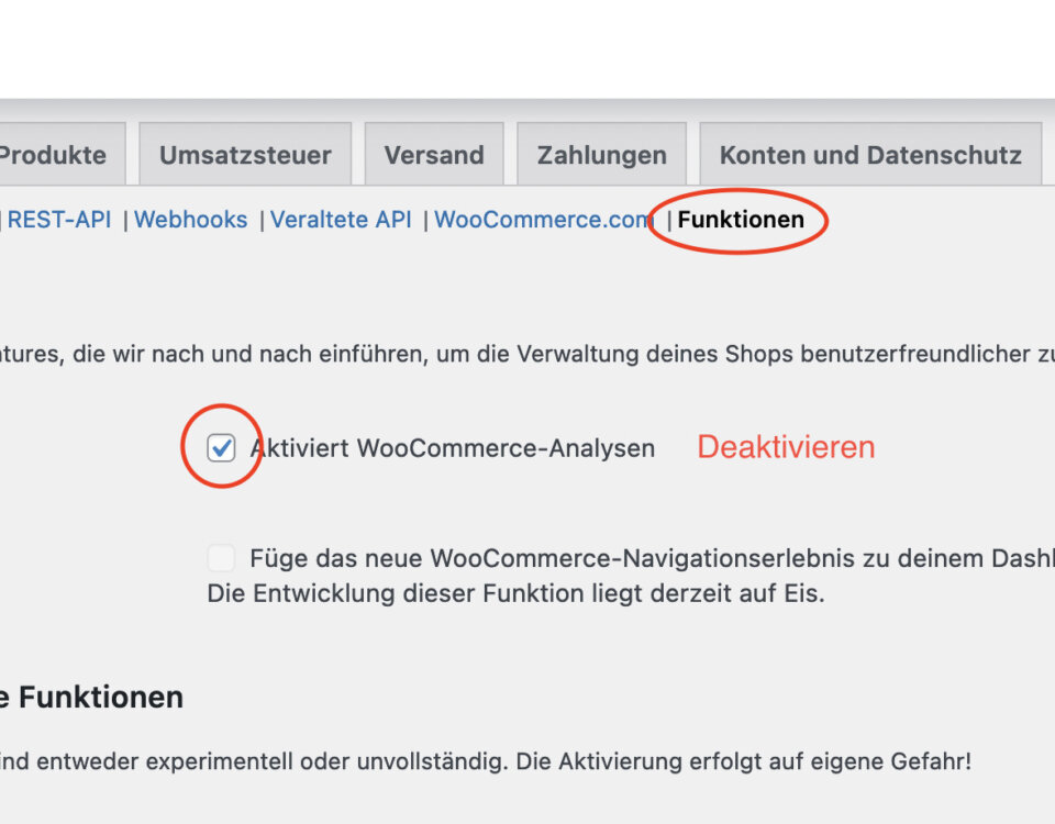 Woocommerce Statswp Deaktivieren Dsgvo Deaktivierung Skript Wp.stats