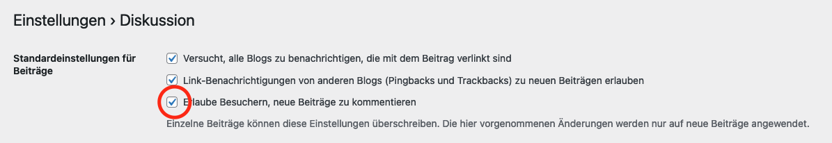 Wordpress Kommentare Deaktivieren Kommentarfunktion Ausschalten Abschalten Wp Comments Disable
