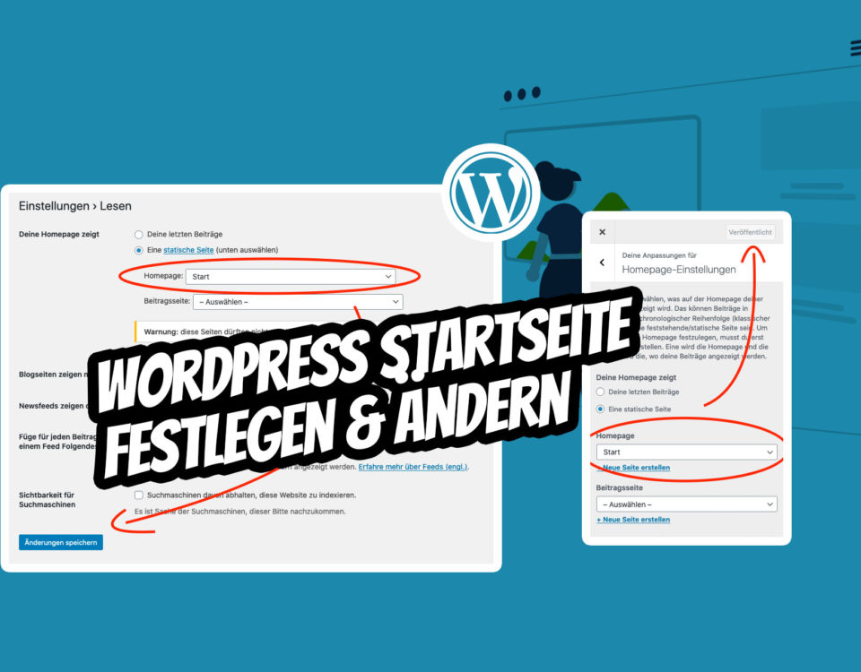 Wordpress Startseite Festlegen Aendern Definieren Einstellen